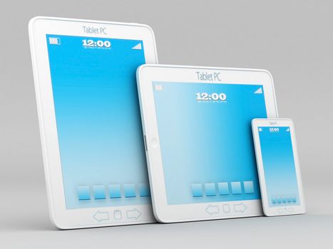 Image of computer technology on a gray background