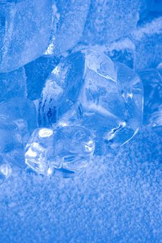 Frozen ice cubes