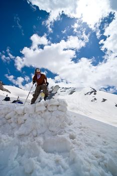 Freerider in a mountains, Caucasus, summer, 2010