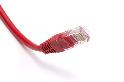 Computer Network Cable isolated on white background