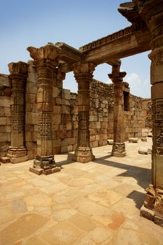 Ancient ruins in Delhi, India.
