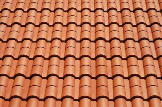 detail of a house red roof 
