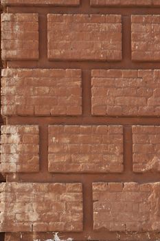 texture series: old styled red brick wall background
