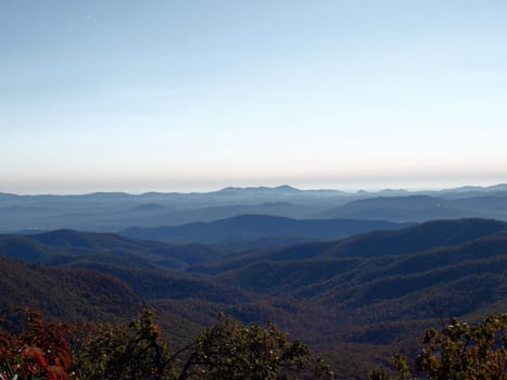 Along the trail in North Carolina. Views along the Art Loeb Trail.