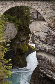 Old stone bridge over Gudbrandsjuvet, Western Norway