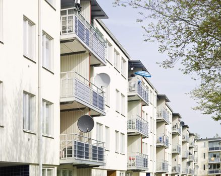 Modern Apartment Block on a sunny day