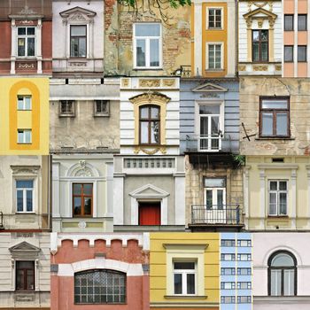 Assembling of different windows in different architectral styles