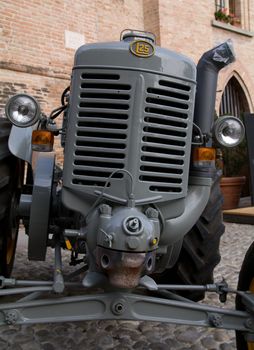 Old model of tractor, renovated to be in superb condition