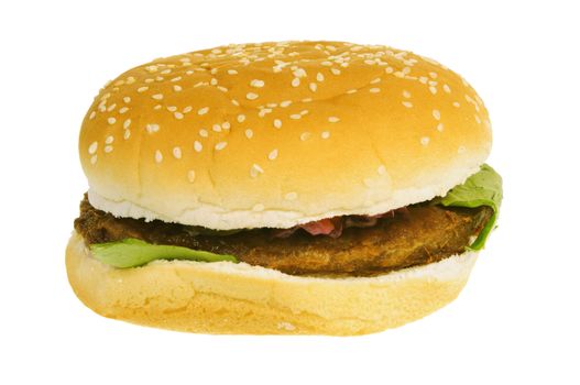 Hamburger isolated on white background