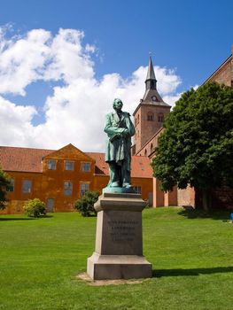 Sculpture statue of Hans Christian Andersen Odense Denmark