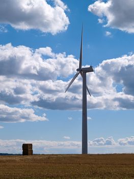 Alternative efficient energy modern turbine wind electricity mill