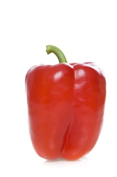 a fresh and healthy paprika on a white background