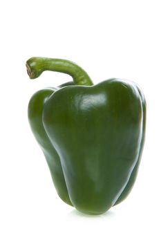 a fresh and healthy paprika on a white background