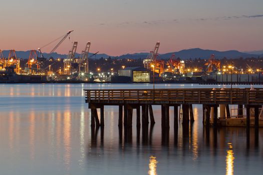 Early Dawn at Alki Beach in Seattle Washington