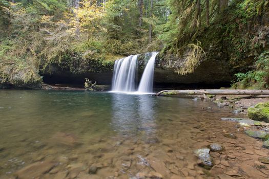 Upper Butte Creek Falls Waterfall in Scotts Mills Oregon