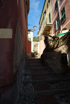 The city of Genoa with its palace, skyscraper and the acient quarter of Boccadasse