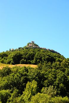 The Medieval Italian Town On a Hilltop In Tuscany