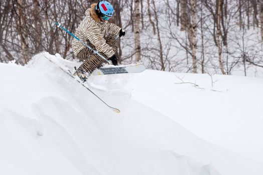 Freeride in Siberia, Russia, november