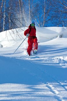 Freeride in Siberia, Russia, november