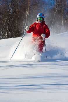 Freeride in Siberia, Russia, november