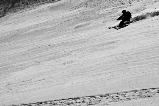 Freeride in Mountains. Siberia