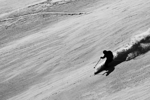 Freeride in Mountains. Siberia