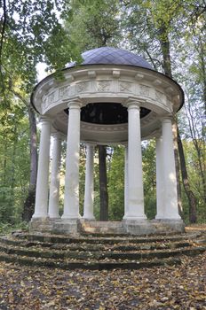 Summerhouse 'Temple of Venus' in country estate Sukhanovo, autumn, Russia