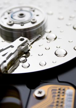 Read/write head of a computer hard drive