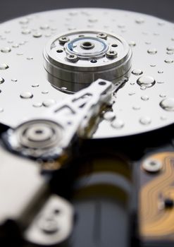 Read/write head of a computer hard drive