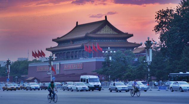 TIANANMEN SQUARE IN BEIJING CHINA