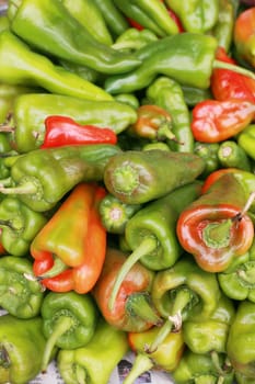 bell peppers background (Capsicum annuum)
