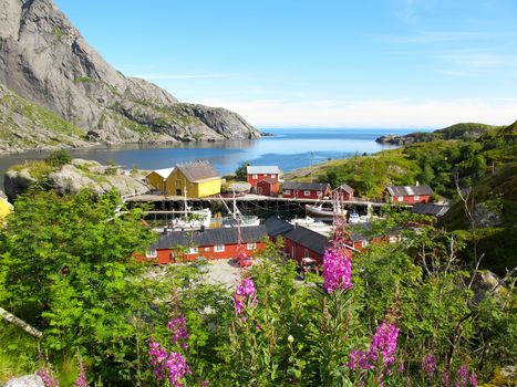 Picturesque landscape at Norway village