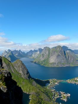 Picturesque landscape at Norway islands