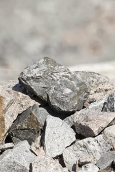 Pile of Rocks with short focal depth