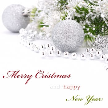 Christmas greeting card with text