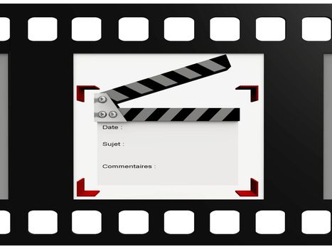clipboard  in a video film