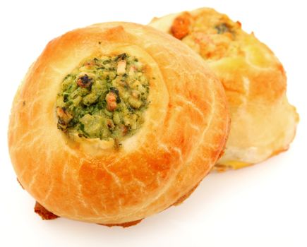 Vegan knish. A fried or baked turnover or roll of dough with a filling of potato and vegetables.