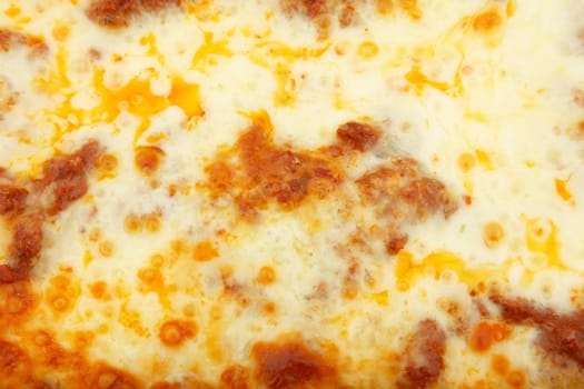 Close up of lasagna texture bacground.