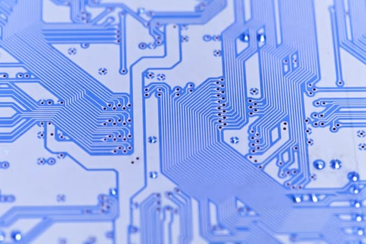 A close up of a computer circuit.