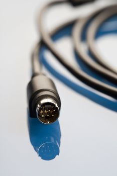 Cables on a blue background