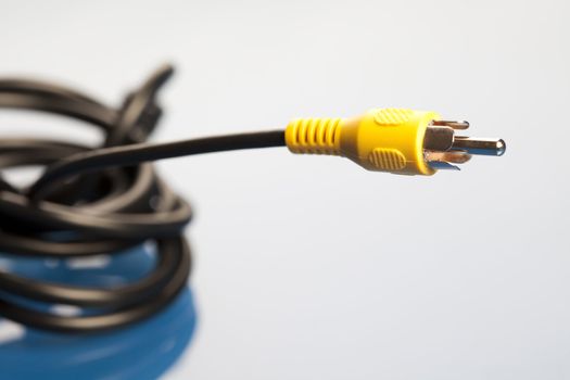 Cables on a blue background