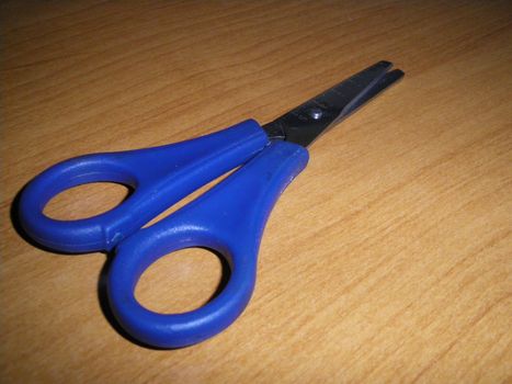 Blue scissors