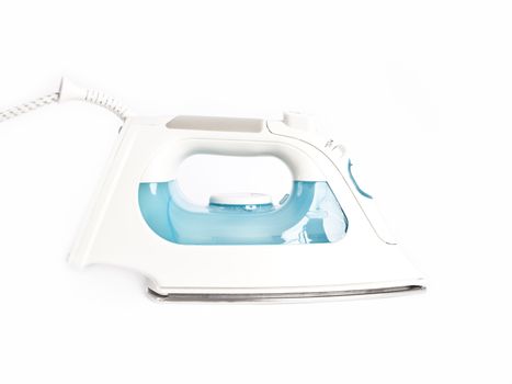 An image of a steam iron on white background