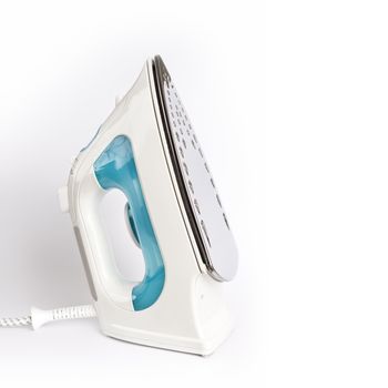 An image of a steam iron on white background