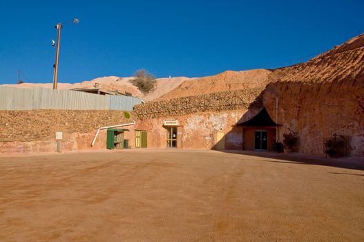 house in the small city of coober pedy, outback australia