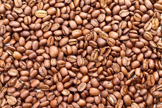 Close up of hole coffee beans. Suitable for background