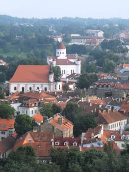 Vilnius - the capital of Lithuania, aerial view