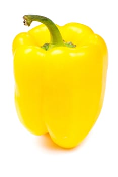 Sweet yellow pepper isolated on a white background