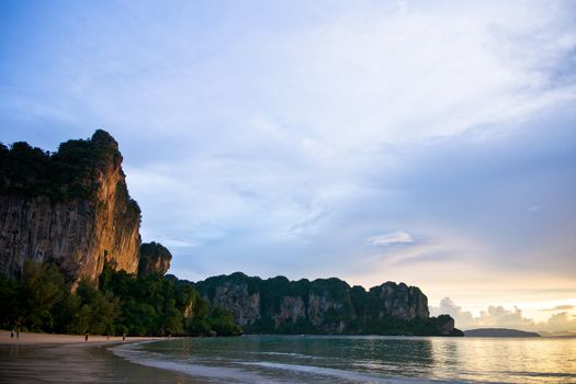 Evening Ao Nang, Krabi province, Thailand