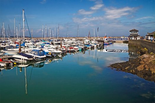 Brixham marina in Devon, England.